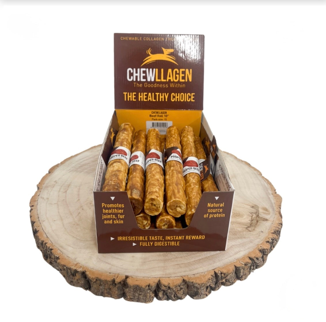 Chewllagen Beef Roll 10”